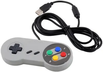 

DHL 100PCS Retro USB Controller Gamepad For SNES Windows PC Replacement Famicom