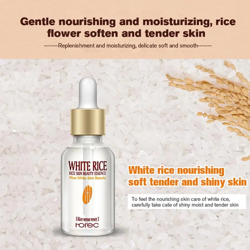 Сыворотка для риса ROREC White Rice натуральная и Органическая уменьшает морщины