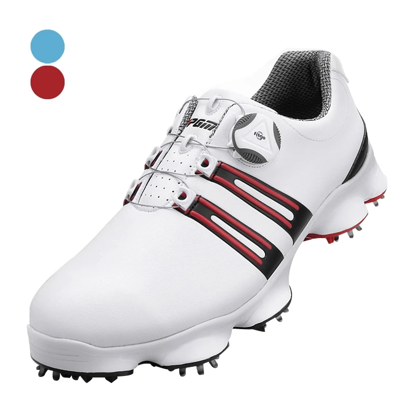 

2018 Golf Shoes Men Waterproof Slip on Shoes Men Sports Shoes Knobs Buckle Anti-slip Sneakers for Male Breathable Sneakers