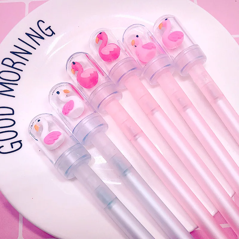 

Ellen Brook 1 Piece Creative Cute Kawaii Outer Space Flamingo Gel Pen Handles Stationery Gift Novel Styling Office School Supply