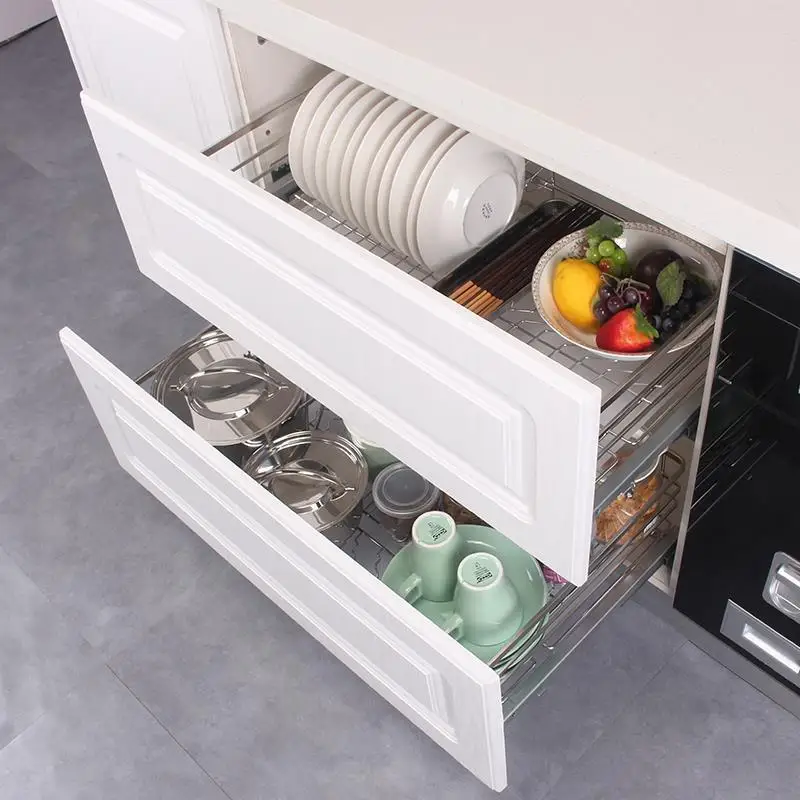 Dish Rack Pantry Organisadores Para Armario De Cosina Stainless