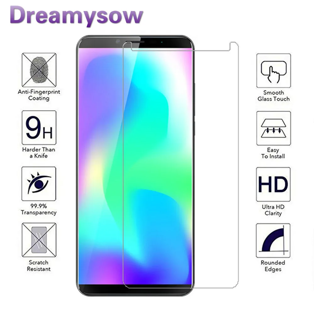 

Premium Tempered Glass For Cubot J7 J5 A5 P20 Manito Power X18 Plus J3Pro R9 X9 9H Screen Protector Protective Film Phone Glass