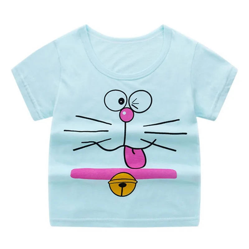 

Cartoon Print Baby Boys Striped T Shirt For Summer Infant Kids Boys Girls Lion T-Shirts Clothes Cotton Toddler Letter Tops
