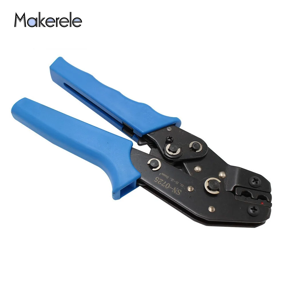 

Terminal Crimpers SN-0725 Multifunctional Ratchet Crimp Tool 0.75-2.5mm2 Uninsulated Crimp Tool For Free Shipping