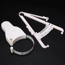 2 pz/set IN PVC Bianco Nastro di Misurazione Pinza Grasso Corporeo Tester Leggero Per Il Fitness Perdere Peso Equipmnet Per Il Body Building