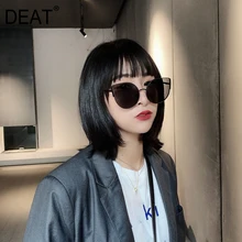 «On Frame T [DEAT] осенне-зимний 5 цветов желтый персональный, шикарный большие очки женские модные Универсальные JS71