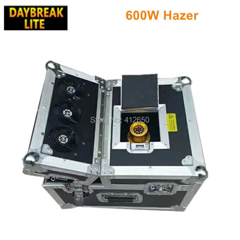 Двойной hazer machine упаковочный кофр 600 Вт DMX512 пульт дистанционного управления