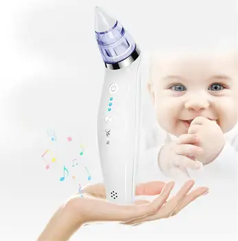 

Baby Nasal Aspirator Detachable Electric Nose Cleaner Sniffling Safe Hygienic Nose Snot Cleaner For Newborn Infant Toddler