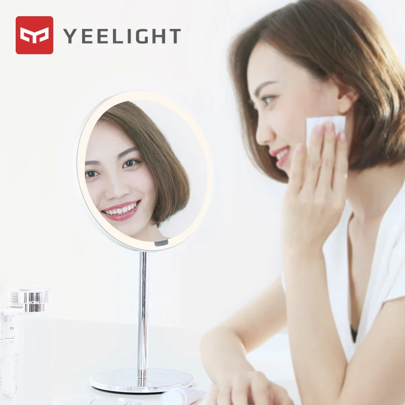 Xiaomi Mijia Yeelight портативное светодиодное зеркало для макияжа с регулируемой яркостью и умный датчик движения ночник для Xiaomi умный дом
