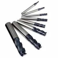 end mill 4 מיל סוף חליל Ccarbide מוצק קרביד פלדה טונגסטן קאטר End Mill 1/2/3/4/6/8/10 / 12mm כרסום (3)