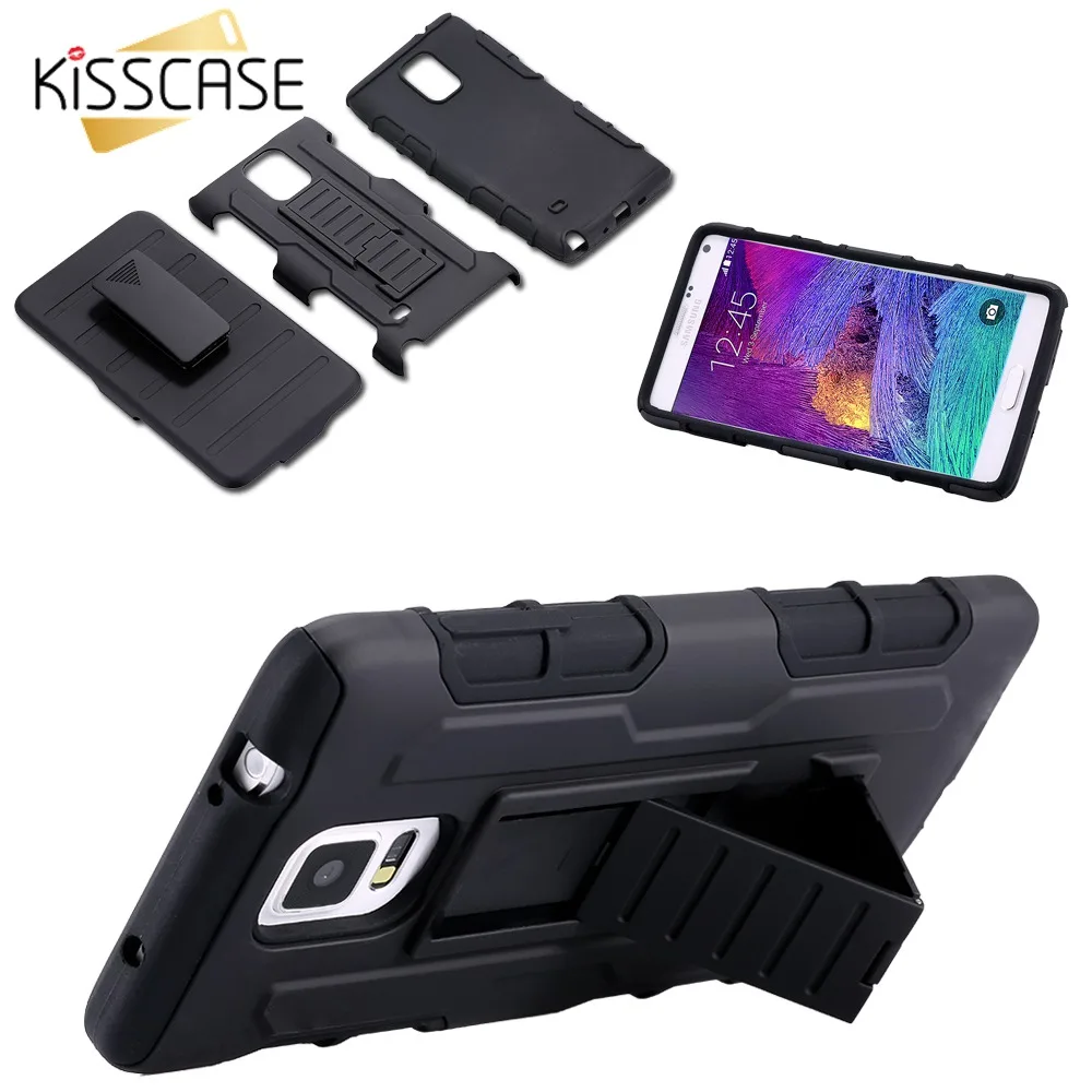 KISSCASE Жесткий PC классные Чехлы для samsung Galaxy Note 4 Гибридный чехол телефона S3 S4 S5 S7