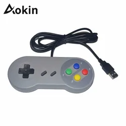 Aokin – poignée de télécommande pour Console de jeu Raspberry Retropi, prise USB Plug and Play, poignée SNES pour Raspberry 