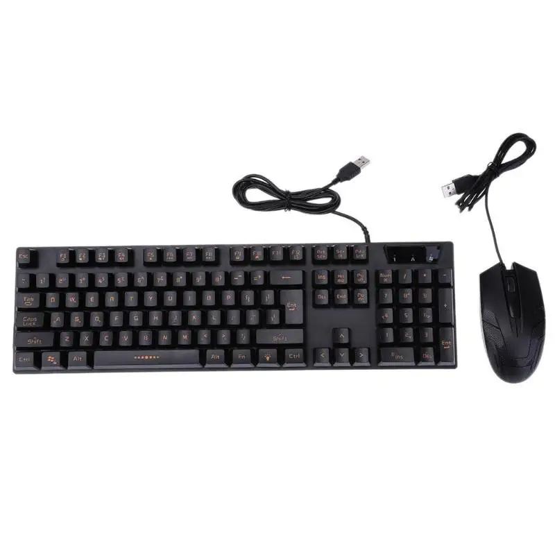 Проводная ABS оптическая USB игровая механическая клавиатура + регулируемый набор