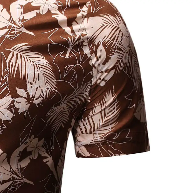 Мужские рубашки, новинка, Летний стиль, с принтом, Пляжная гавайская рубашка, мужская повседневная гавайская рубашка с коротким рукавом, Chemise Homme, Европейский Размер 3XL