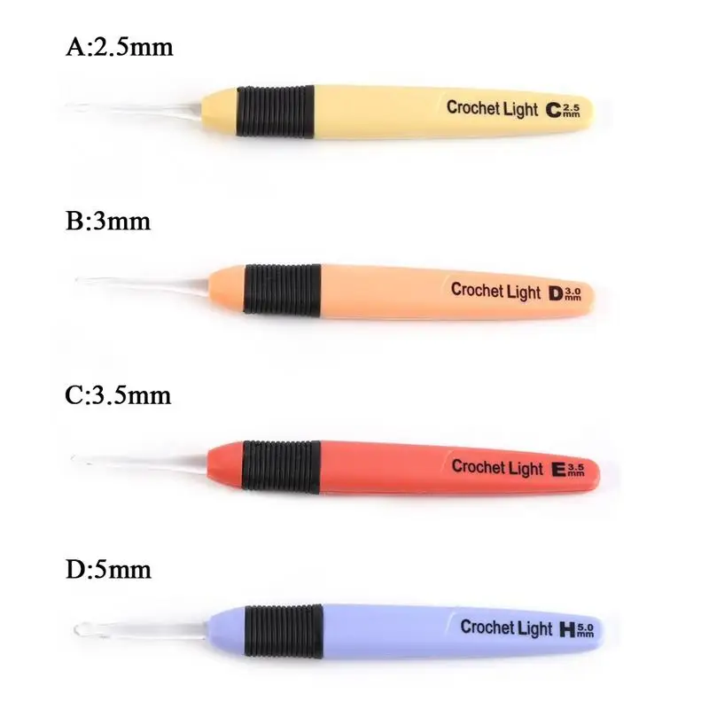 

Home Life LED Light Needle Crochet Dark Yarn Woven Sewing Tool Accessories Knitted Lovers Random Colors 2019 New