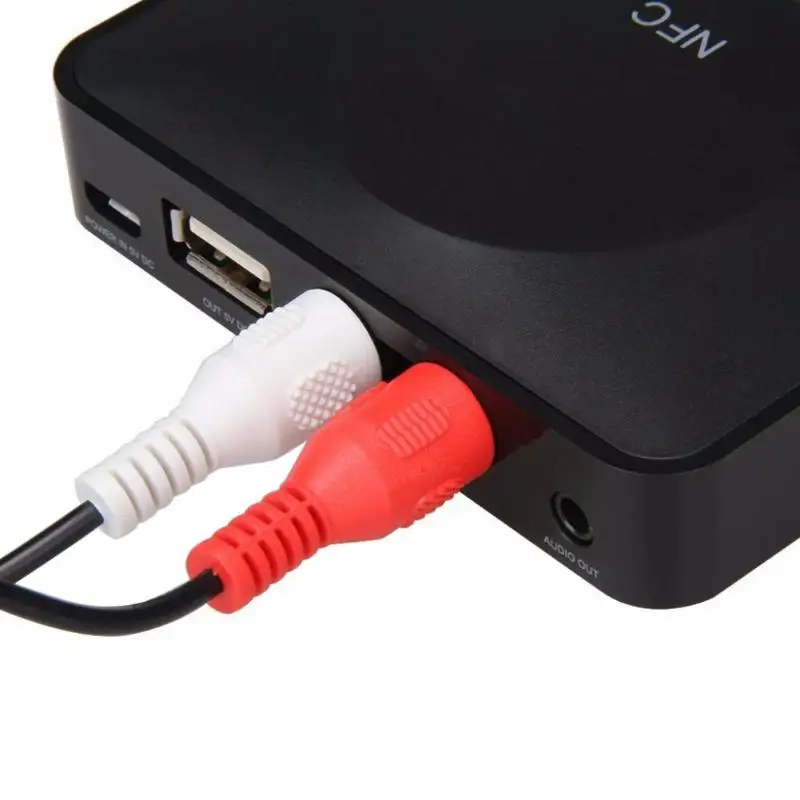 ALLOYSEED NFC 3 5mm Jack RCA Wireless Bluetooth Receiver AUX USB Stereo HiFi Music Audio Wireless Adapter For Headphone Phone TV