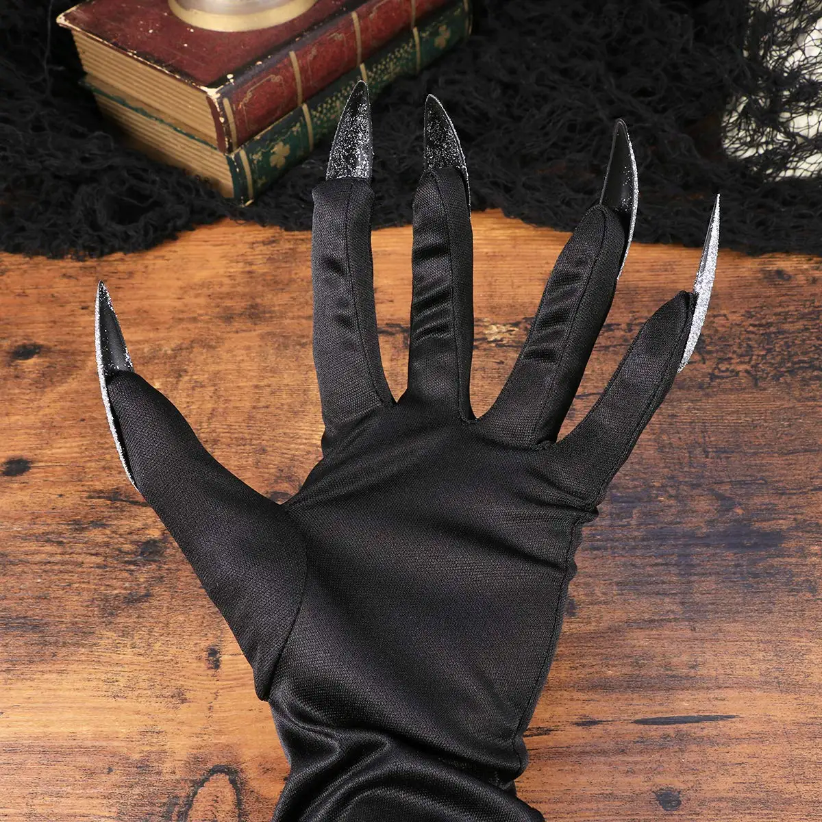 Костюмы на Хэллоуин перчатки для Для женщин Для мужчин взрослых с ногти перчатки когти Косплэй Покемон disfraz Хэллоуин Mujer