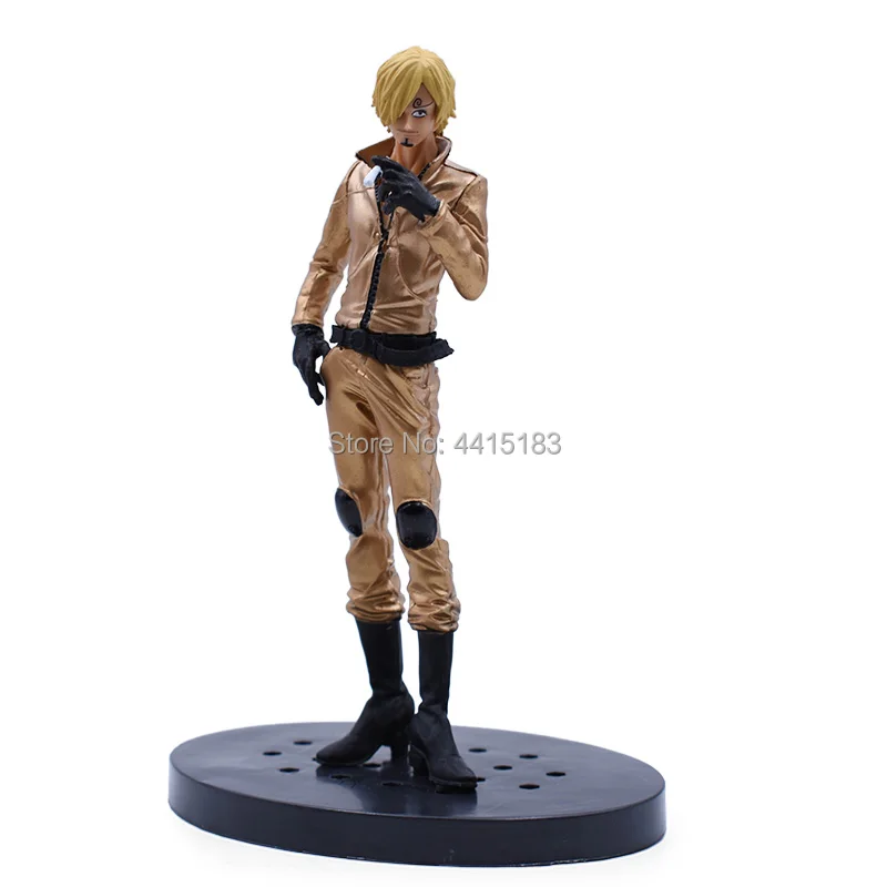 3 PCS/set Anime One Piece DXF Gold Luffy Roronoa Zoro Vinsmoke Sanji PVC Action Figure Doll Collectible Model Toy Christmas Gift
