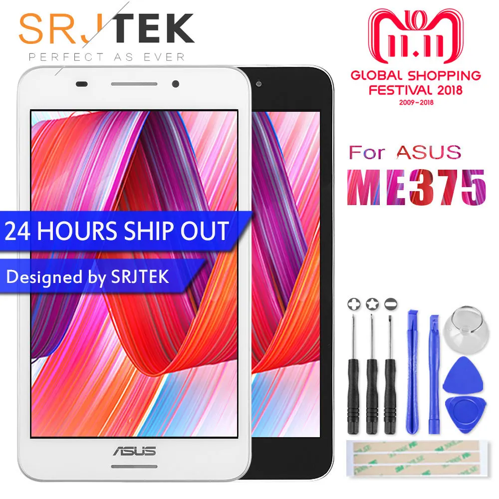 For ASUS Fonepad 7 FE375 FE375CG FE7530CXG ME375 K019 LCD Display Monitor Touch Screen Digitizer Assembly with frame For ASUS Fonepad 7 FE375 FE375CG FE7530CXG ME375 K019 LCD Display Monitor Touch Screen Digitizer Assembly with frame