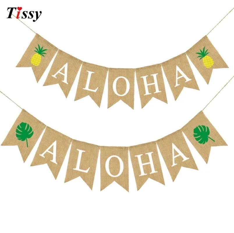 1 комплект фламинго Алоха баннеры/фрукты воздушный шар для детей украшения на