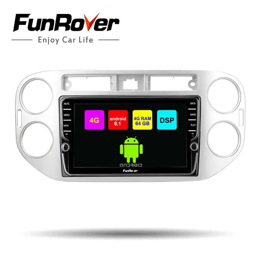 

Funrover 8 cores 2 din Android 8.1 Car dvd multimedia For Volkswagen Tiguan 2010 2011 2012 2013 2014 2015 2016 radio gps DSP SIM