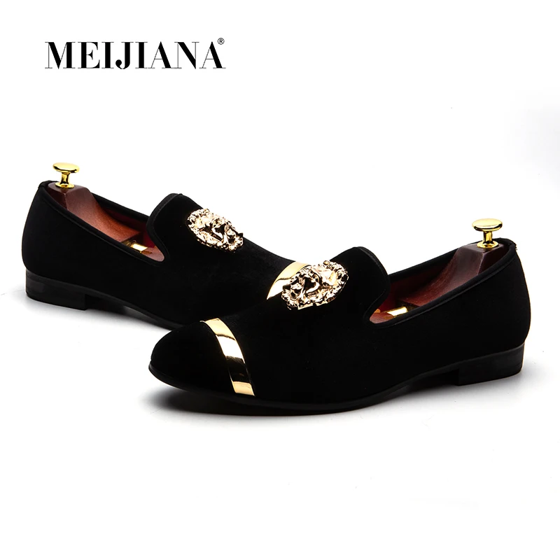 MEIJIANA 2018 New Big Size Men's Loafers Slip on Men Leather Shoes Luxury Casual Fashion Trend Brand Men's Shoes Wedding Shoes