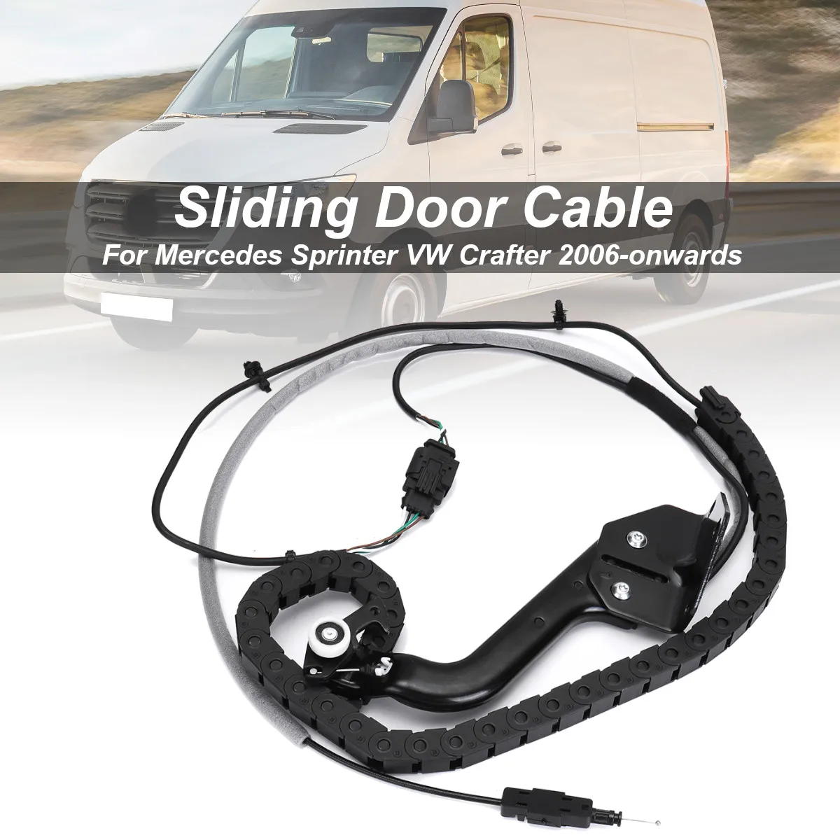 

Sliding Door Cable Lower Bottom Roller Track Left N/S For Mercedes Sprinter for VW for Crafter 2006-onwards