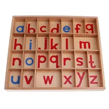 Montessori Alphabet Educational Toy Preschool Education Letter Learning Material for Kids