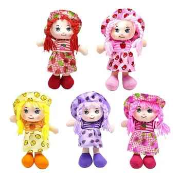

25cm Cute Kids Toys Soft Hat Rag Doll Soft Cute Baby Girl Pretend Play Interesting Baby Kawaii Dolls Toys Children Gift Present
