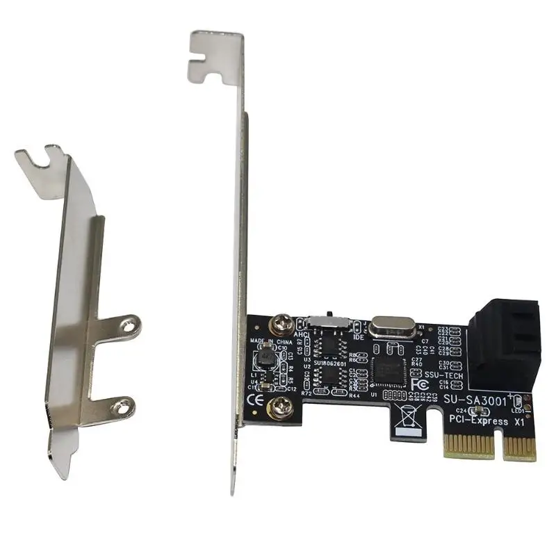 SSU SA3001 PCI-E на 2 порта SATA 3,0 Плата расширения контроллера для ПК
