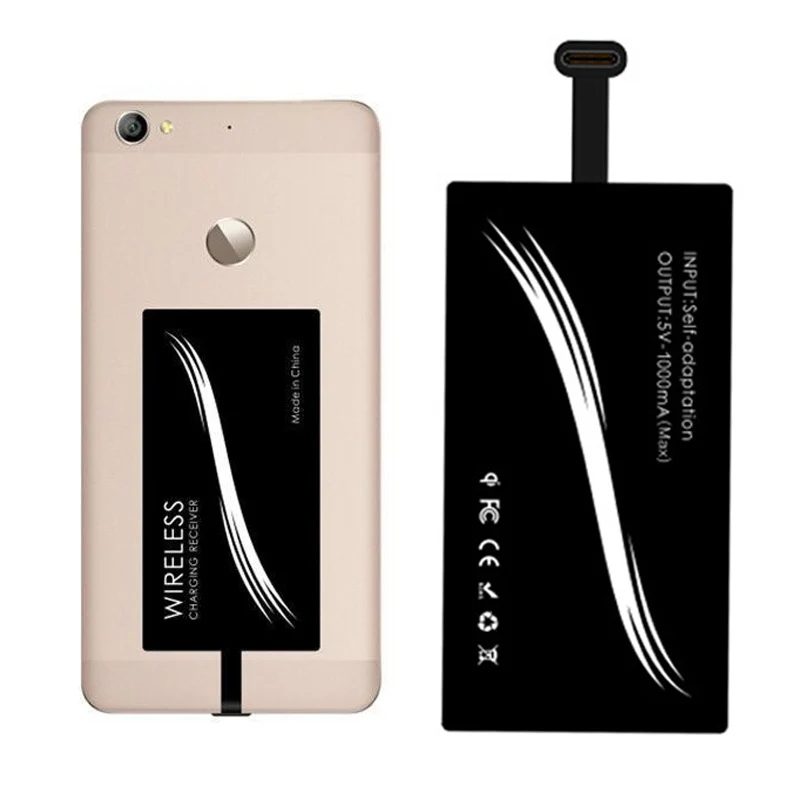 

For Type-C Phones Portable QI Wireless Charger Receiver Module Replacement wireless charging adapter