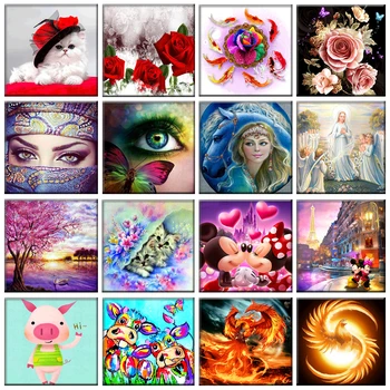

Multi-style 5D Diy Living Room Decoration Diamond Painting Embroidery Cross Stitch Kit Wall Stickers Mosaic Gift