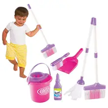 Игрушка ведро, имитация, мини-инструмент для уборки, игровой домик, метла, разделочная игрушка ведро, набор для детей, контейнеры для мусора, инструменты