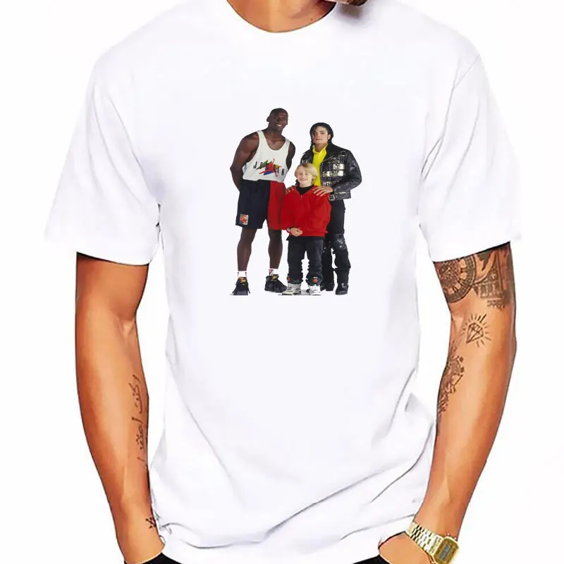 

T-shirts for Men Micheal Jordan Michael Jackson Macaulay Culkin T Shirt Hype Vintage VTG Retro Cotton Men Streetwear Tees Tops