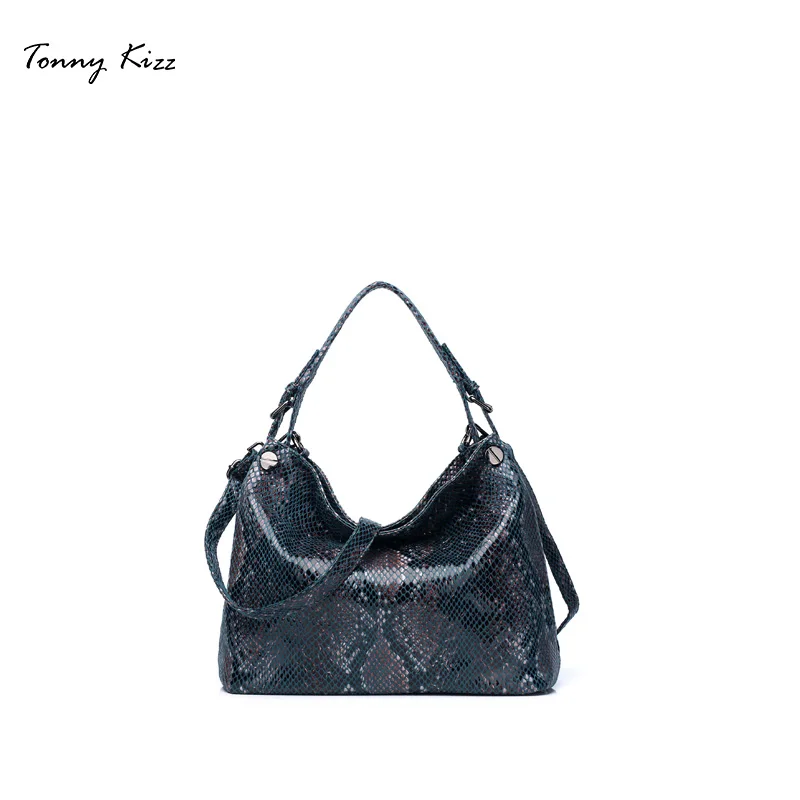 

Tonny Kizz women handbags with serpentine prints female shoulder bags for women 2019 PU leather tote bags high quality bolsos