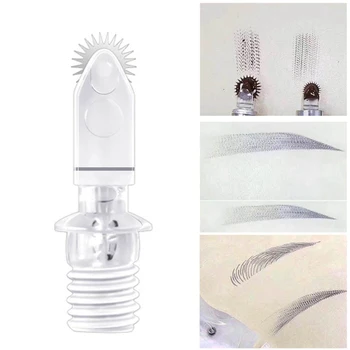 

50pcs Newest disposable roller microblading needle tattoo eyebrows fog embroidery pin fit for permanent makeup micro manual pens