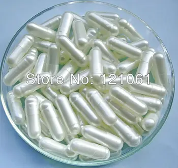 

0# empty capsule 5,000pcs! Pearl White-Pearl White Colored Hard Gelatin Empty Capsule (joined or seperated capsule available!)