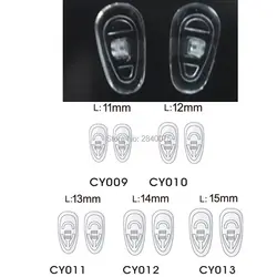 50 пар (100 шт.) Нескользящие силиконовые носоупоры для глаз Стекло es Защита от солнца стекло очки
