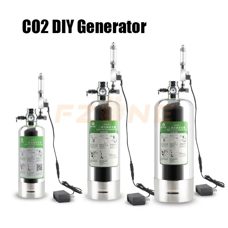 

Aquarium CO2 DIY System Co2 Generator Kit With Pressure Gauge Bubble Counter Filter And Soleonid(Optional)