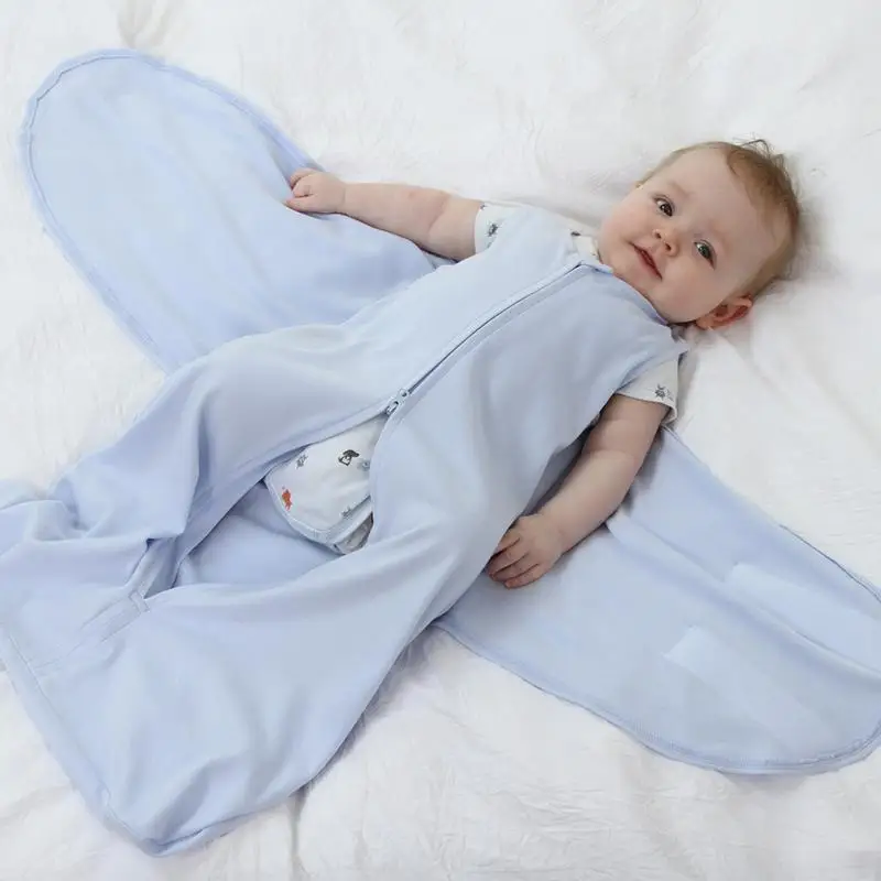 

New Fashion Newborn Baby Kids Sleeping Bag 100% Cotton Cartoon Sleep Sack Infant Baby Swaddle Wrap Infant Blanket & Swaddling