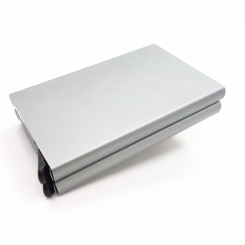 

PPYY NEW -neutral Aluminum Alloy Metal Wallet Mini Wallet Credit Card ID Holder RFID anti-demagnetization Money Clip Can hold