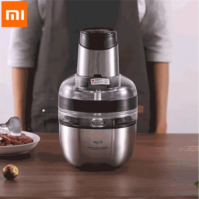 

XIAOMI Deerma DEM-JR01 1.8L Stainless Steel Meat Grinder FoodBlender Electric Grinder Automatic Mincing Machine Household