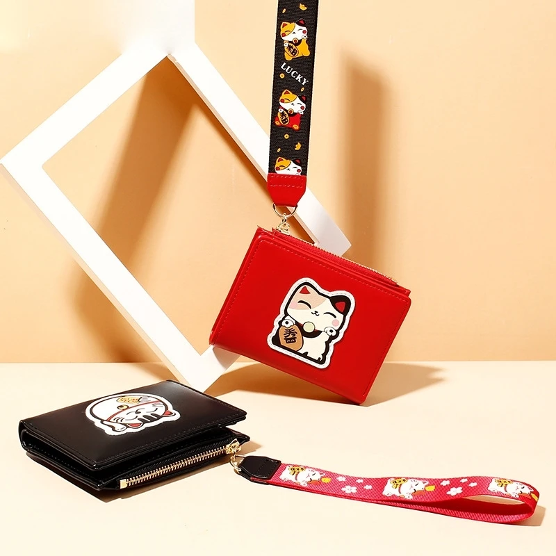 

Buckle Multi-Card Pu Clutch Bag Multi-Function Small Wallet Female Short Zipper Ladies Wallet Mini Coin Purse