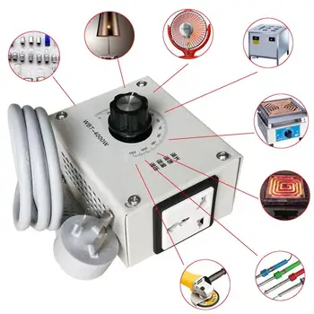 

Motor Speed Controller 4000W AC 220V Variable Voltage Controller Control For Fan Speed Motor Dimmer 107x56x84mm