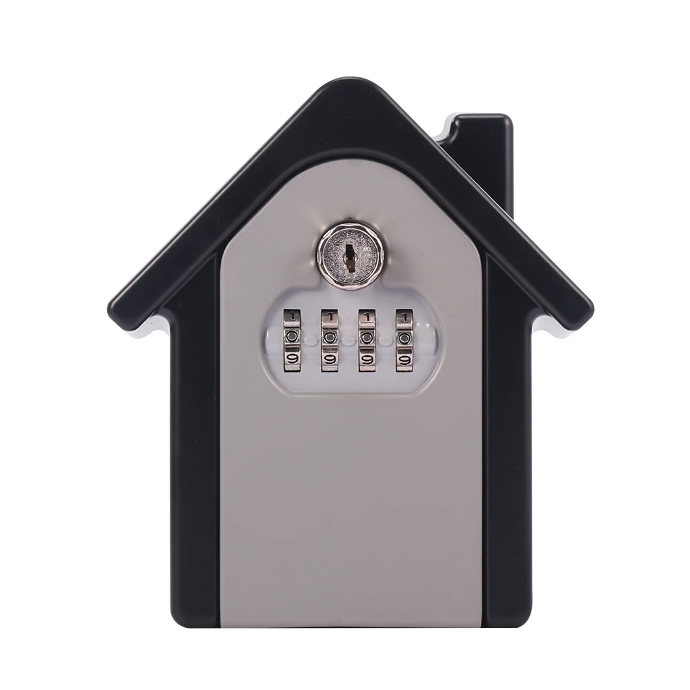 

Door Lock With 4 Digit Combination Password Zinc Alloy Wall Mount Key Storage Secret Box Organizer Safe Security