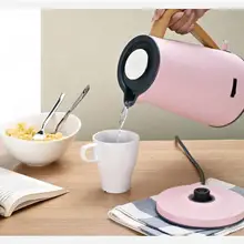 1.7L двойной Напряжение путешествия водогрейный котел электрический мини-чайник нагреватель чашки Портативный походный, нержавеющая сталь чайник 110 V-220 V