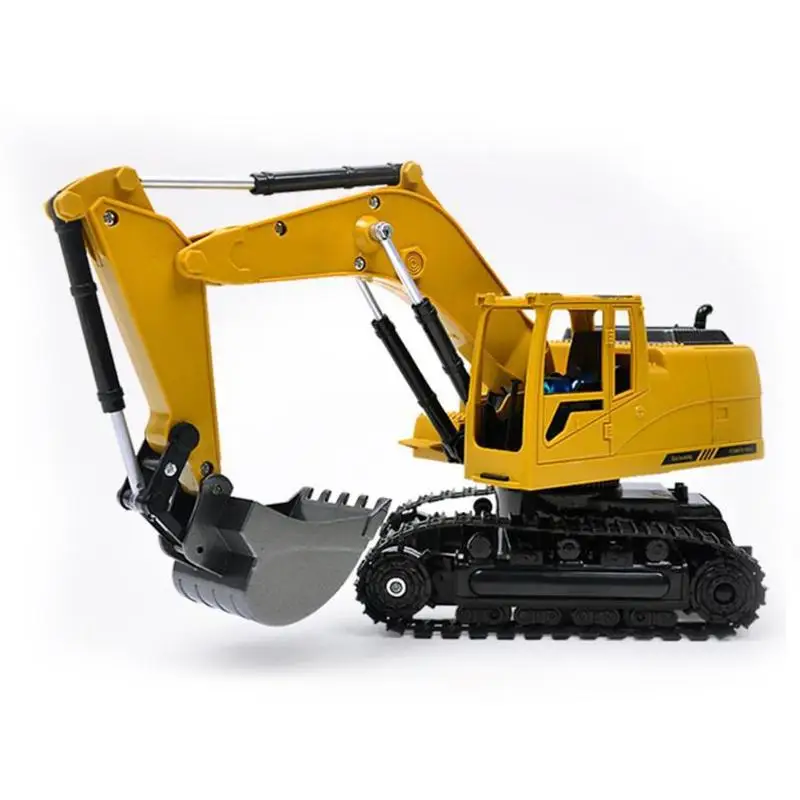 8CH Моделирование RC экскаватор игрушки с музыкой Lght Дети грузовик модели сплава