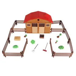 Имитация песка стол набор декораций фермы ранчо дом игрушки набор детей разведки модель