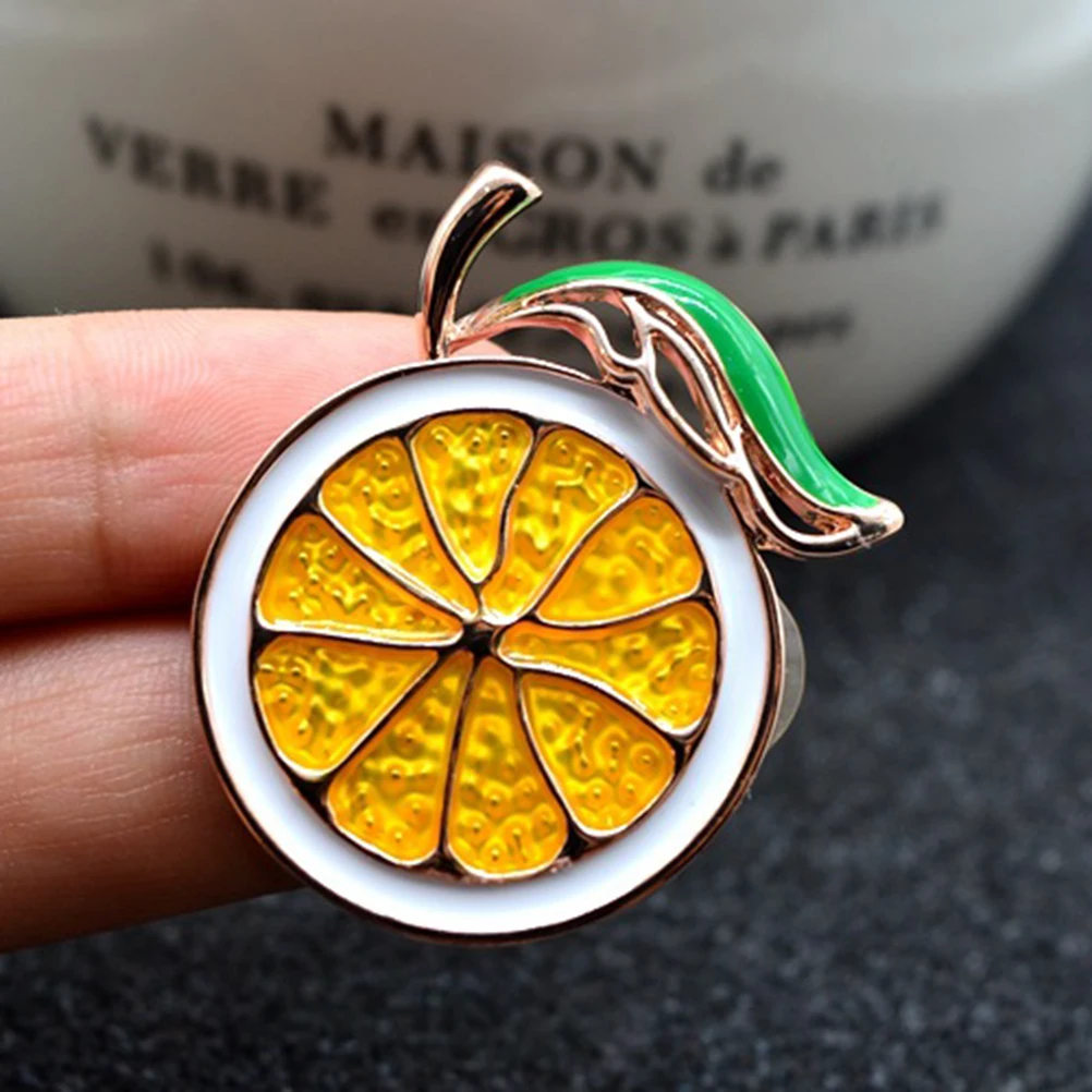 Брошь Стильный нежный прекрасный Pin Декоративные Плоды лимона Форма Broche для
