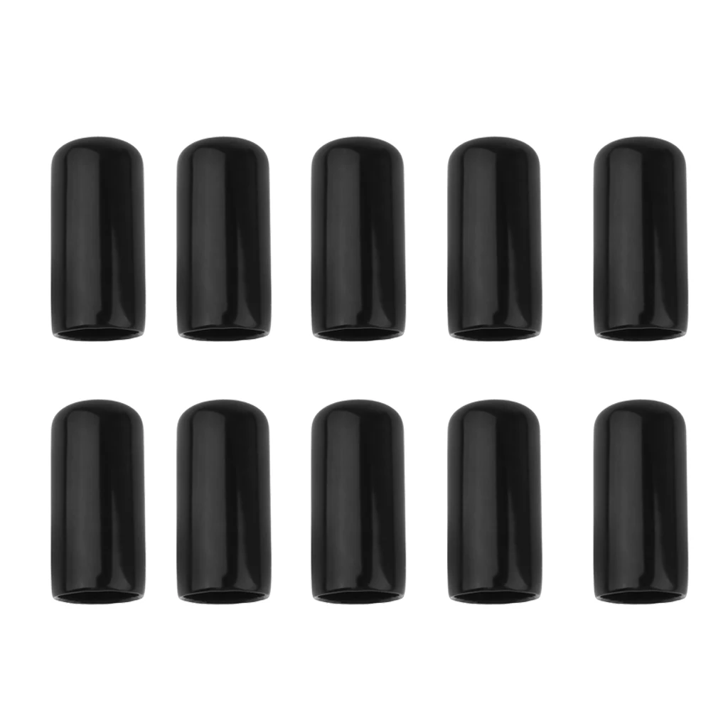 10x Pool Cue Tip Rubber Protector Pool Cue Head Cover Billiards Accessories 
